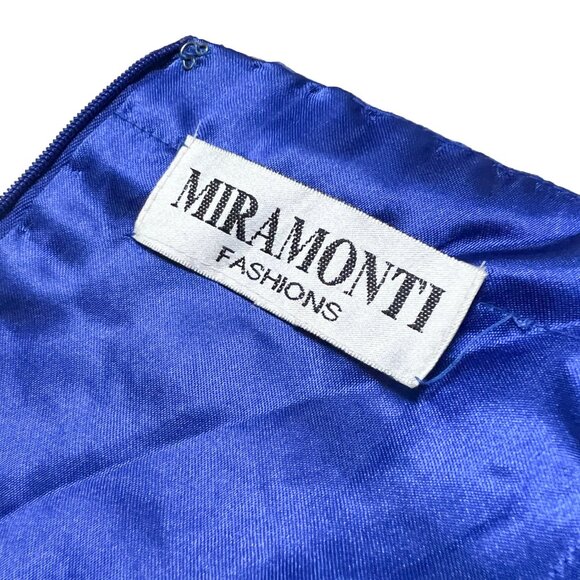 00s Sparkly Bead Embellished Silk Layered Tie Dye Evening Slip Gown Dress - Picture 6 of 7